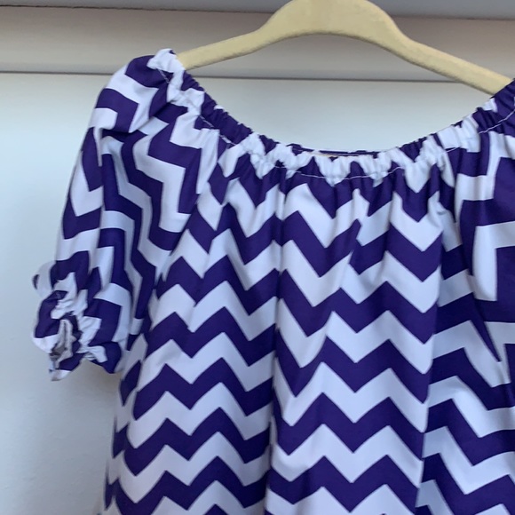 LSU Ruffle Chevron A-Line Dress- Size 4T - Picture 8 of 8